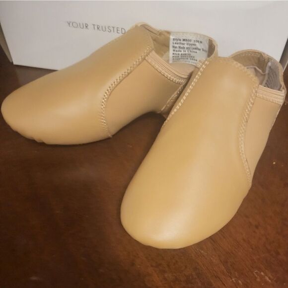 NIB Leather Classic Slip-On Jazz Shoe W800 Weissman Dancewear - Picture 3 of 7